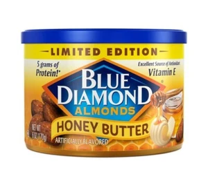 Blue Diamond Almonds, Snack Nut Flavored Honey Butter Perfect for On-The-Go and  - Picture 1 of 5