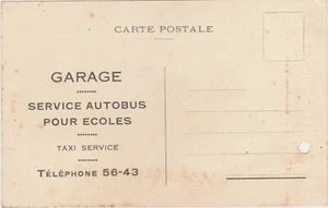 EGYPT-ITALY Rare Advertising Card ( Italian Garage & Service Autobus-Alex ) 1947 - Picture 1 of 3