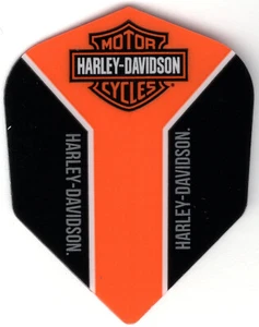 Harley Davidson Orange Stripe Dart Flights: 3 per set - Picture 1 of 4