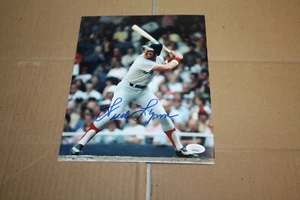 BOSTON RED SOX FRED LYNN SIGNED AUTOGRAPHED 8x10 PHOTO AWAY POSE JSA WITNESS - Picture 1 of 1