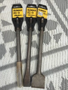 dewalt elu 3 piece sds chisel set 20,40 point dc228 dc234 dch253 dch254 dch274 - Picture 1 of 2