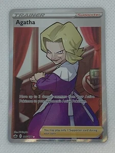 Pokemon TCG Chilling Reign Agatha Full Art Trainer 186/198 Mint - Imagen 1 de 2