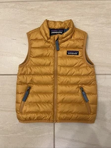 Chaleco Patagonia Bebé 12-18 Meses Aislado Aislado Amarillo Azul Senderismo - Imagen 1 de 18