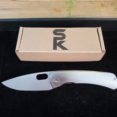 SPK Unlimited Lamia Gen 4 - XPJX Knurled Titanium Handles / Elmax Blade - Image 1 of 4