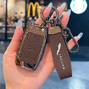 Voll gebogene stilvolle staubdichte Schlüsselabdeckung mit Metallschnalle für Jaguar XFL/XEL/XJL - Bild 1 von 11