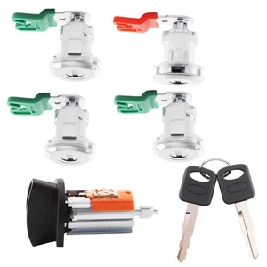 Ignition Cylinder & 4 Door Lock Set For Ford Econoline Van E150 E250 E350 703369 - Picture 1 of 18