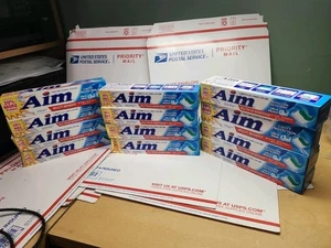 Aim Multi-Benefit Cavity Protection Gel Toothpaste Ultra Mint 5.5 Oz Pack of 12 - Picture 1 of 16