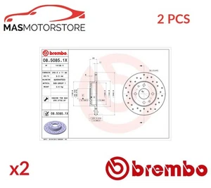 BREMSSCHEIBEN SATZ PAAR BREMBO 0850851X 2PCS P FÜR ZASTAVA YUGO FLORIDA - Picture 1 of 5