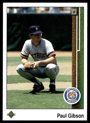 1989 Upper Deck Paul Gibson Rookie Detroit Tigers #47 - Image 1 of 2