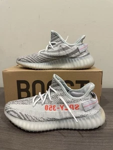 Adidas Yeezy Boost 350 V2 Blue Tint B37571 Herren Größe 9,5 wenig getragen - Bild 1 von 5