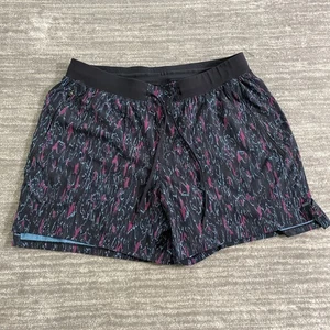 Pantalones Cortos Lululemon Para Hombres XL Negro Azul Púrpura LTT 867 Pace Breaker Forro Atlético - Imagen 1 de 10