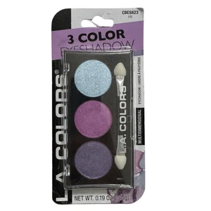 L.A. Colors 3 Color Eyeshadow Trio CBES623 *IRIS* Aqua, Pink, Plum New & Sealed - Picture 1 of 4