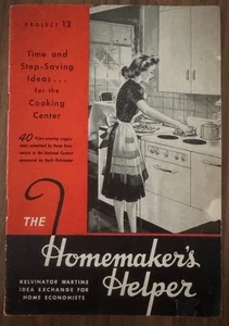 1940s Kelvinator Booklet The Homemaker's Helper Wartime Idea Exchange Project 13 - Picture 1 of 5