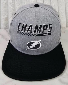 Tampa Bay Lightning NHL 2021 Stanley Cup Champions Fanatics SnapBack Hat - Picture 1 of 10