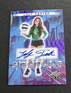 2024 Leaf Metal Women Of Sport SGG-LF1 LILY FENTON She Got Game Auto Blue /4 - Bild 1 von 2