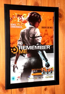 Remember Me PS3 Xbox Rare Old Promo Werbeblatt Poster / Ad Page Framed - Bild 1 von 6