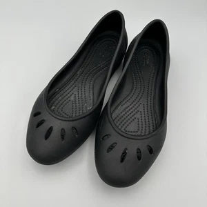 CROCS Kelli Ballerine Donna 7 Nero Slip On Comfort Scarpe da Balletto Business Casual - Foto 1 di 8