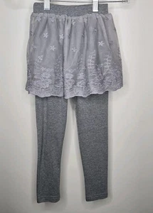 JIAQI Girls Leggings With Lace Skirt Overlay US Size 6 - Picture 1 of 9