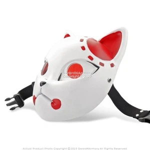 Kitsune Fox Mask Tanjiro Kamado Demon Killer Training Anime Manga Cosplay Prop - Foto 1 di 4