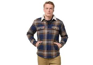 Hard Yakka Heritage Trucker Sherpa Jacket Mens - WorkWearZone - Bild 1 von 11