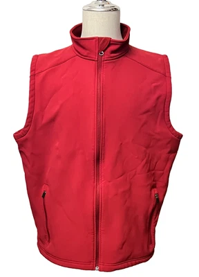 L.L.Bean Vest Jacket Men's XL Tall Red Softshell Fleece Lined Outdoor Fishing - Image 1 of 4