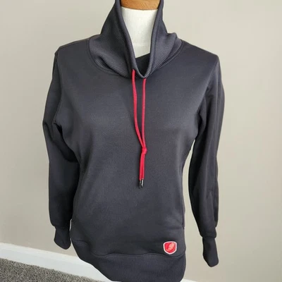SAUCONY Mujer Gris Carbón Cuello Embudo Forrado de Vellón Pullover Sudadera Talla M Foto 1 de 4