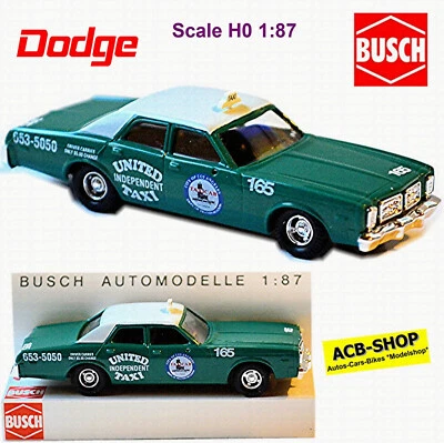 Dodge Monaco L. A. Taxi United Independent Los Angeles Cab Taxi 1:87 Busch 46610 - Immagine 1 di 4