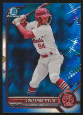 2022 Bowman Chrome Sapphire Jonathan Mejia Prospect #BDC-186 Cardinals - Image 1 of 2