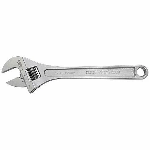 Klein Tools 507-12 Adjustable Wrench, High Polish Chrome Finish, 12" - Image 1 of 1
