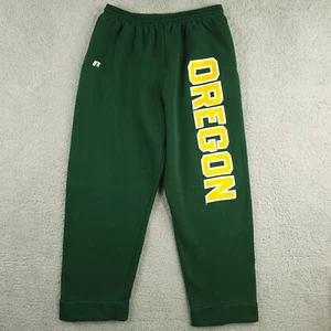VTG Y2K Oregon Ducks Sweatpants Mens XL Green Spell Out Pants Russell Athletic - Picture 1 of 14