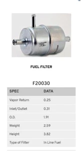 2 filtros de combustible Dodge Truck Plymouth Volare Chrysler Five Ave envío gratuito - Imagen 1 de 1