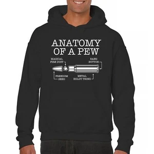 Anatomy of a Pew Sweatshirt 2nd Amendment Right to Bear Arms Patriotic Hoodie - Picture 1 of 29