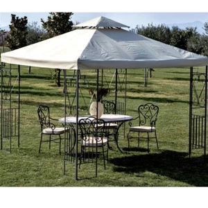 TOP TELO COPERTURA BIANCO DI RICAMBIO PER GAZEBO MT 3x3 CON AIRVENT ORIGINALE - Foto 1 di 1