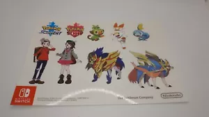 Merchandise Giveaway Promo Nintendo Pokemon Sticker Schwert Schild Sword Shield - Bild 1 von 1