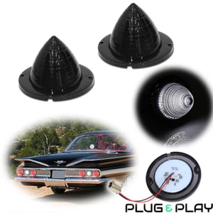 2PC Smoke White LED Backup Light For 1960-1961 Chevrolet Impala Bel Air Biscayne - Picture 1 of 9