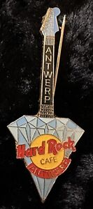 Hard Rock Cafe Antwerpen Antwerp Belgien 🇧🇪 Diamond 💎 Gitarre Pin Clasp back