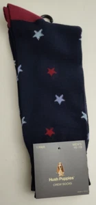 Hush Puppies Crew-Socken für Herren marineblau, rot blau Sterne USA Sox - Bild 1 von 4