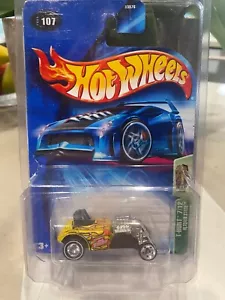 Hot Wheels #107 Treasure Hunts 2004 estado alterado amarillo jinetes reales con protector - Imagen 1 de 1