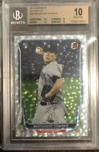2014 BOWMAN MASAHIRO TANAKA ROOKIE RC GRADED BGS 10 Pristine YANKEES POP 2 - Picture 1 of 1