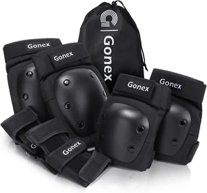 Knee Pads Elbow Pads with Wrist Guards, Kids Youth Adult Skateboard Skate Pads 3 - Picture 1 of 12