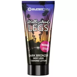 SuperTan Hollywood Legs Dark Bronzer Warming effect sunbed tanning lotion cream - Picture 1 of 1
