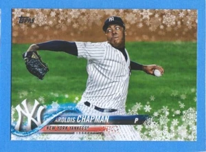 2018 Topps Walmart Holiday Snowflake #HMW119 Aroldis Chapman Yankees - Picture 1 of 1