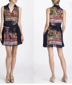 4 Leifnotes Lilium Silk Dress Anthropologie - Picture 1 of 11