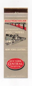 New York Central System Railroad Unused Vintage Front Strike Matchbook Cover - Picture 1 of 2