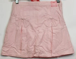 NWT 2005 Gymboree It's a Girl Thing Pink Corduroy Skort sz 10 12 Bow Pleats Cute - Picture 1 of 9