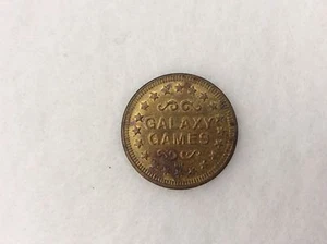 Galaxy Games No Cash Value Arcade Gaming Token Circulated Small Diameter 7/8" - Bild 1 von 2