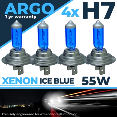 4x H7 Xenon Blue Headlight Bulbs 55w Bright Fog Light Headlamp 499 477 Car 12v - Image 1 of 4