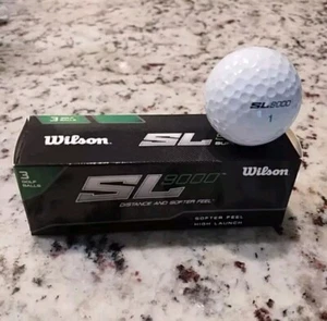 Wilson SL9000 Golf balls Super Long Distance Softer Feel X3 (One Sleeve 3 Balls) - Picture 1 of 1
