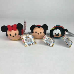 NEW Disney TSUM TSUM Set of 3 Plush - Mickey, Minnie & Goofy - Picture 1 of 4