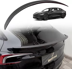 Rear Spoiler Wings for Tesla Model 3 Highland 2025 2024 ABS Matt Carbon - Picture 1 of 7
